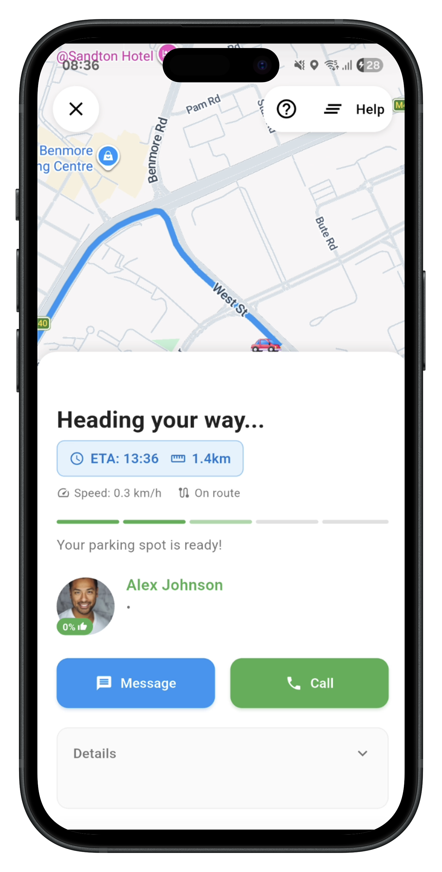 Kooeee app – live tracking